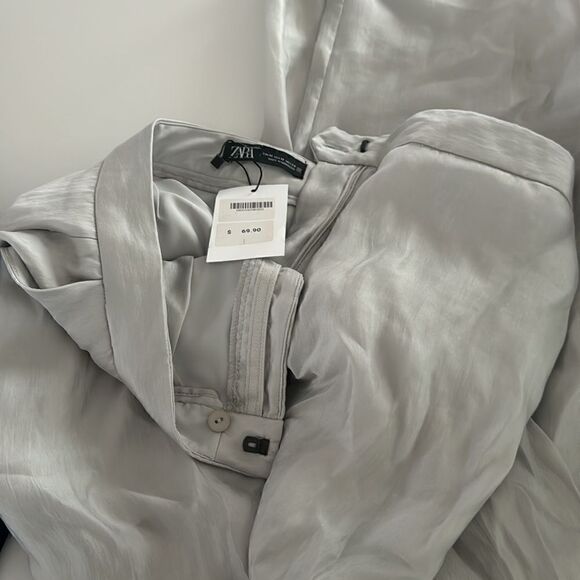 NWT zara organza straight leg trousers - Picture 4 of 5